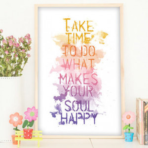 Be Happy Print, be happy Inspirational Quote, be happy Poster... More