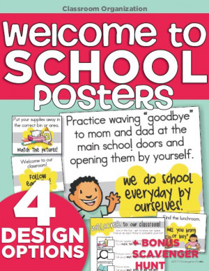 Welcome To Back To School Night Welcome to school posters
