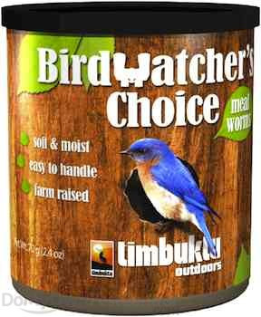 Timbuktu Outdoors Birdwatchers Choice Mealworms Bird Food 2.4 oz ...