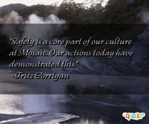 Safety is a core part of our