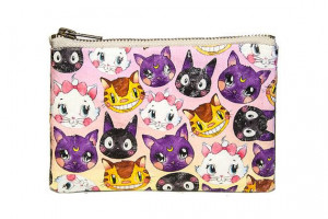 This is a hand made zipper pouch made with some digitally printed ...