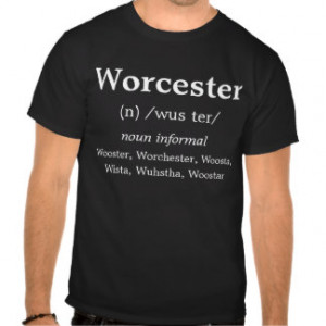 Men's Worcester Pronunciation T-Shirt wooster