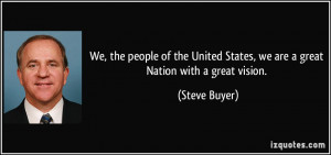 We, the people of the United States, we are a great Nation with a ...