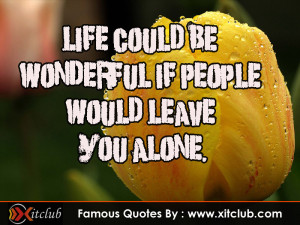 You Are Currently Browsing 15 Most Famous Alone Quotes