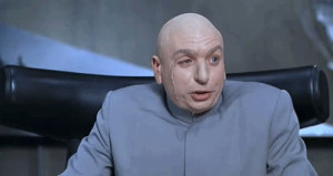 Dr Evil pinky gif One Million Dollars