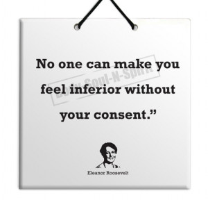 Eleanor Roosevelt - Without your consent - Quote Ceramic Sculpture ...