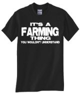 ... Funny T-Shirt (I'D RATHER BE FARMING) Unisex Men's Shirt [Apparel