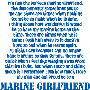 am proud to be a marine girlfriend Image