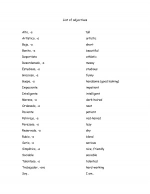 List 100 Descriptive Adjectives