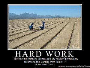 Motivational hard work photo