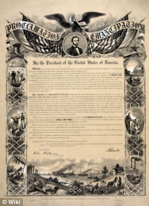 ... Abolishing Slavery The Thirteenth Amendment Signed By Abraham Lincoln