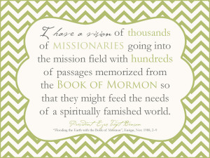 Book of Mormon Vision of Missionaries Benson