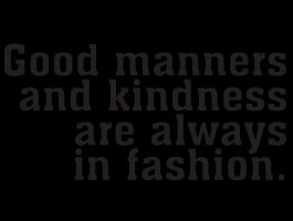 Good Manners wall quote decals