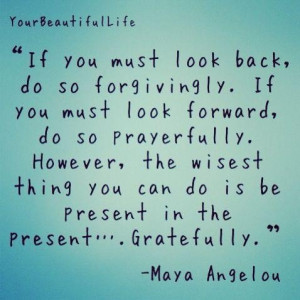 Presently ... very grateful! (xo)