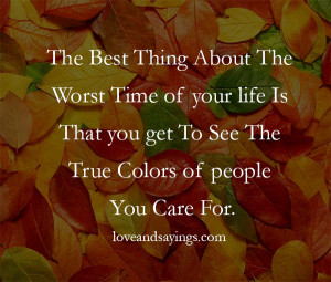 True Colors of People You Care For