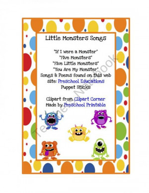 : Preschool Monsters, Puppets Sticks, Preschool Printables, Preschool ...