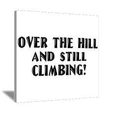 Over the Hill Birthday Canvas Art