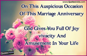 Marriage Anniversary Quotes in English Language