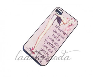 FUNNY vintage girl quote IPHONE case iPhone 4 by ladolcemoda, $13.99