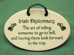 ... plaques and wall signs with Irish sayings and quotes. Made by Mountain