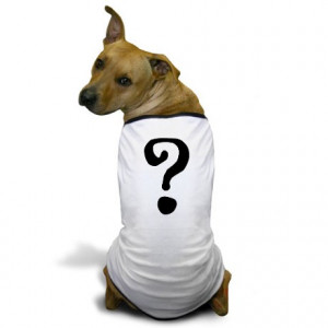 Ask Gifts > Ask Pet Stuff > Question Mark Dog T-Shirt