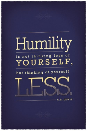 What humility is...