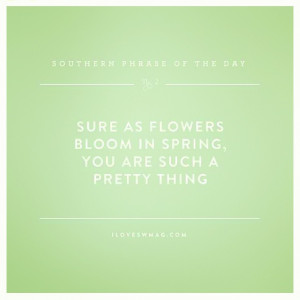 reposted this quote today from the lovely Southern Weddings ...