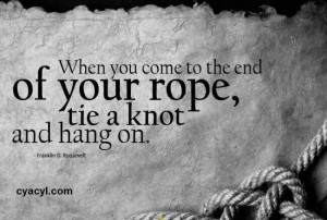 Tie knot an hang on