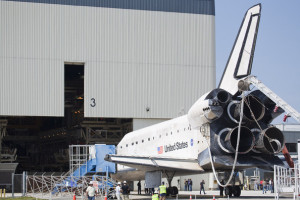 Space Shuttle Discovery Lands At Kennedy Space Center