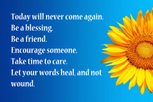 Today Blessing Encourage Quote Compressed