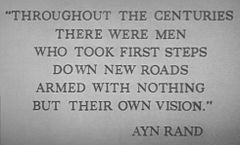 Quote from Ayn Rand at The American Adventure , in Walt Disney World ...