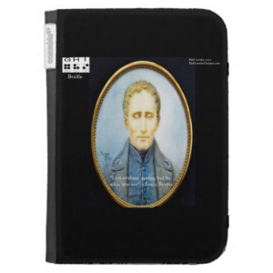 Louis Braille & Famous Quote Kindle Cover