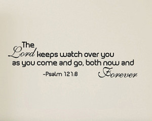 The Lord Keeps Watch Over You Quote Vinyl Wall Decal Sticker Art Decal ...