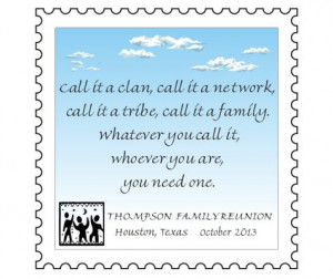 Family Reunion Hut - Family Reunion Quote Magnets™ - Template 4