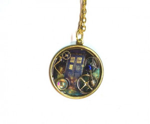 Doctor Who Necklace Cosmic Rays by TimeMachineJewelry