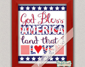 ... white and blue chevron stars and stripes wall art quote print poster