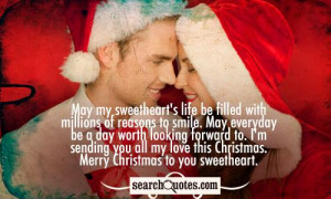 ... you all my love this Christmas. Merry Christmas to you sweetheart