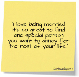 Re: Funny quotes on marriage!!