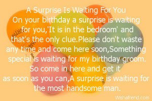 surprise is waiting for you on your birthday a surprise is waiting ...