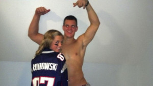 Patriots Rob Gronkowski’s Brother Makes Fun Of Bibi Jones Photos