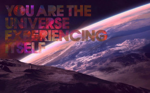 Outer space quotes earth typography wallpaper background