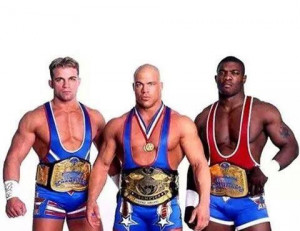 ... Angle and WWE Tag Team Champions Shelton Benjamin and Charlie Haas
