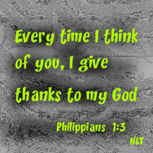 being thankful for others