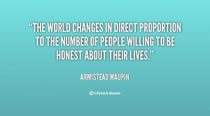 world changes in direct proportion to the number of people willing to ...