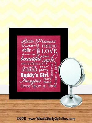 Girl Subway Art Pink Little Princess Quotes by WeLovePrintableArt, $5 ...