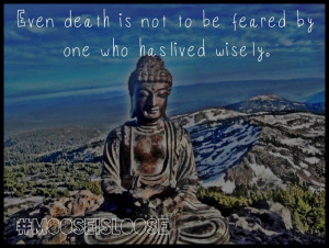 Even Death Is Not To Be Feared By One Who Has Lived Wisely. ~ Buddhist ...