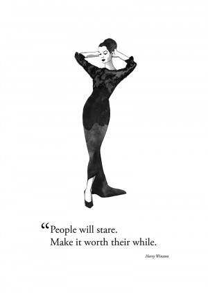 Fashion Illustration Quote Yves Saint Laurent
