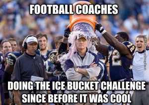 funny pictures football coaches ice bucket challenge