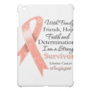 Uterine Cancer Support Strong Survivor iPad Mini Covers