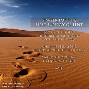 Prayer for the First Sunday of Lent